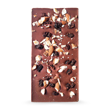 Cargar imagen en el visor de la galería, Chocolate Milk 50% Almendra y Pasas 70g
